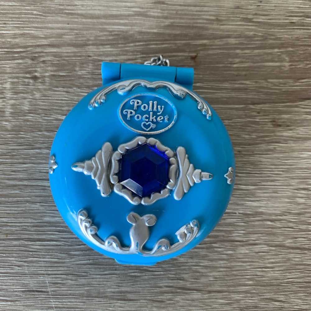 Polly Pocket Blue Compact Under The Sea Blue Bird Vintage 1992 - Incomplete